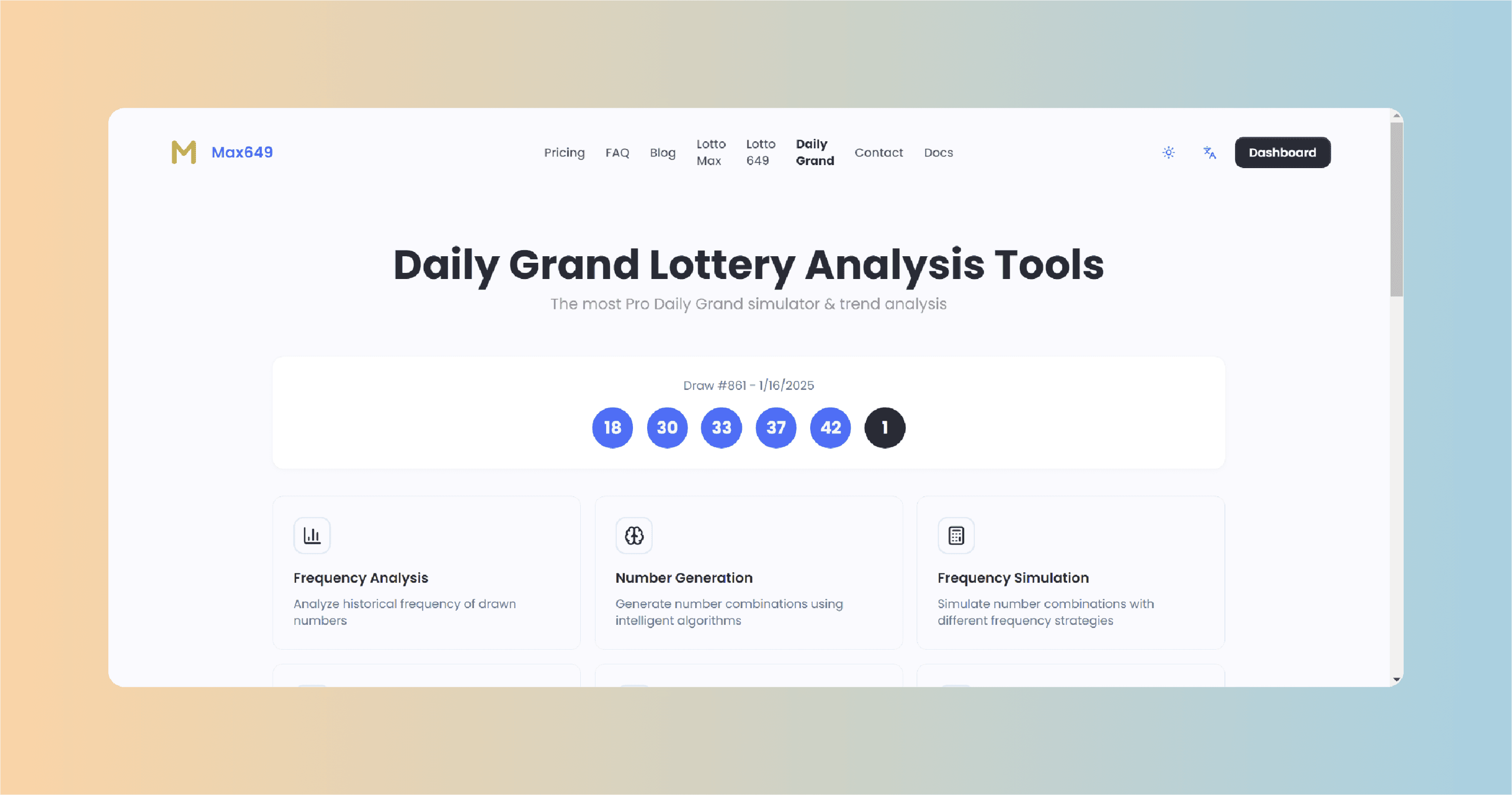 Canadian Daily Grand Lottery Tools Launched